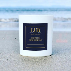 Scottish Gingerbread Candle/Luxury Scottish Soy Wax Candle/ Gifts from Scotland/ Gifts for Her/Hebrides/Perfect Gift/Home Fragrance/Relax