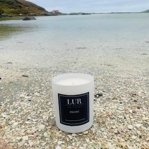 Peony Candle/Luxury Scottish Soy Wax Candle/ Gifts from Scotland/ Gifts for Her/Hebrides/Perfect Gift/Home Fragrance/Relax/Home Fragrance