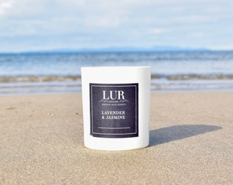 Lavender & Jasmine Candle - Luxury Scottish Soy Wax Candle/ Gifts from Scotland/ Gifts for Her/Hebrides/Perfect Gift/Organic Candles
