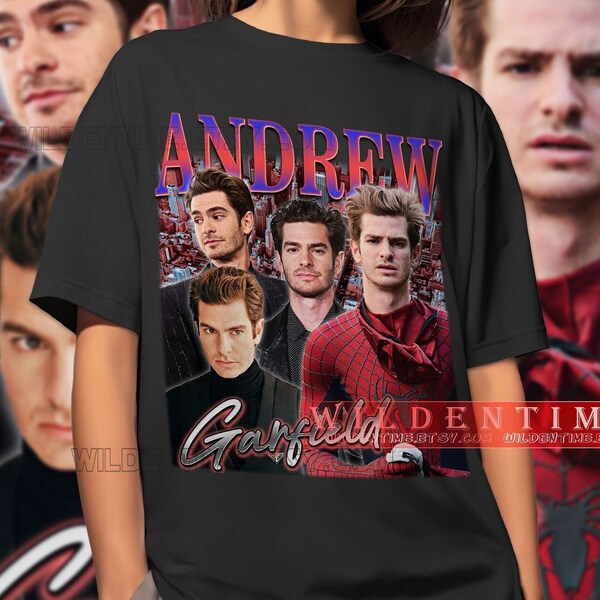 ANDREW GARFIELD Shirt, ANDREW Garfield 90's T-shirt, Andrew Garfield Homage T-Shirt, Andrew russell Garfield vintage retro 90s merch