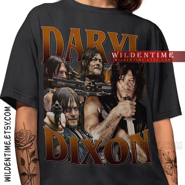 Limited Daryl Dixon The Walking Dead Vintage T-Shirt, Retro Daryl Dixon Shirt, Daryl Dixon Tshirt,Daryl Dixon T-shirt