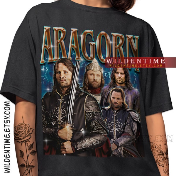 Retro Aragorn Shirt, Aragorn Tshirt, Aragorn T-shirt, Aragorn T Shirt, Aragorn Vintage 90s Grapic Tee