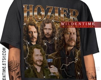 Chemise Hozier Funny Meme, chemise vintage noire Sirius, cadeau de fan Hozier, produits dérivés Hozier, T-shirt Hozier, chemise noire Sirius