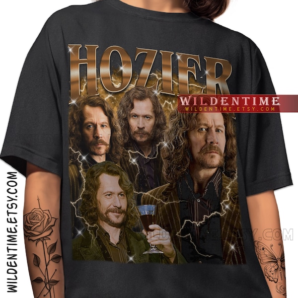 Chemise Hozier Funny Meme, chemise vintage noire Sirius, cadeau de fan Hozier, produits dérivés Hozier, T-shirt Hozier, chemise noire Sirius