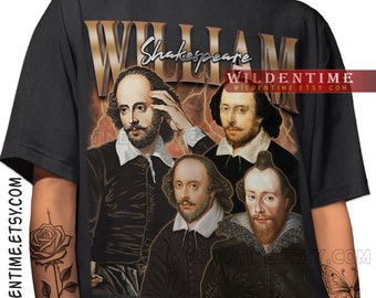 Retro William Shakespeare Shirt, William Shakespeare Tshirt, William Shakespeare T-shirt, William Shakaspeare T shirt