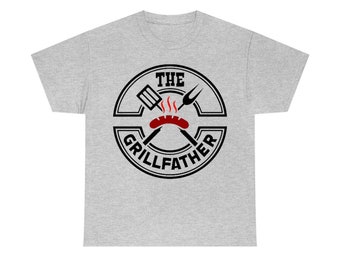 The Grillfather Shirt, Grillfather T-Shirt, Barbecue Grill Lover, chef Shirt, grill master Shirt, father's day T-Shirt