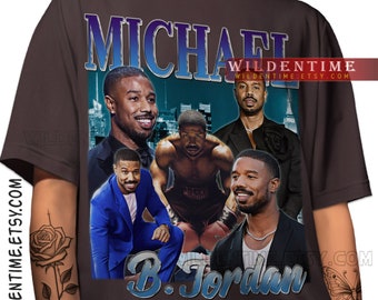 MICHAEL B JORDAN Shirt, Michael B Jordan T shirt, Michael B Jordan Homage T-Shirt, Michael Bakari Jordan American Actor Vintage T Shirt