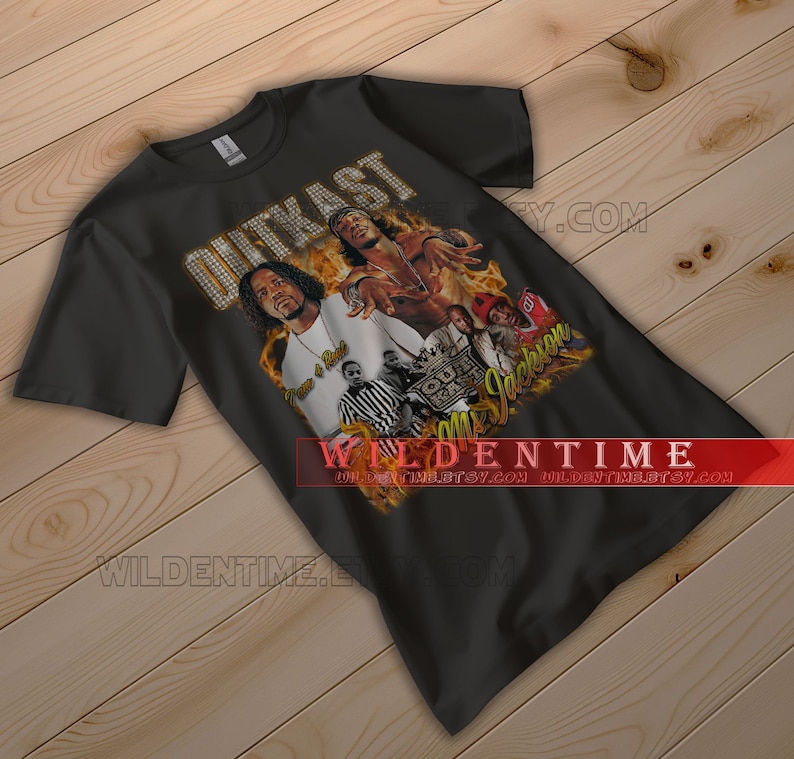 Outkast T Shirt Azul Box Band Logo Nuevo Oficial De Los Hombres Size XXL