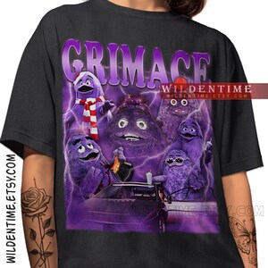 Chemise vintage rétro Grimace Shake, mème tendance Tik Tok drôle, chemise grimace shake, t-shirt hilarant grimace HBD, t-shirt grimace joyeux anniversaire