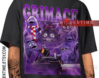 Retro Vintage Grimace Shake Shirt Funny Tik Tok Trend Meme, Grimace Shake Shirt, HBD Grimace Hilarious Tshirt, Happy Birthday Grimace Tee