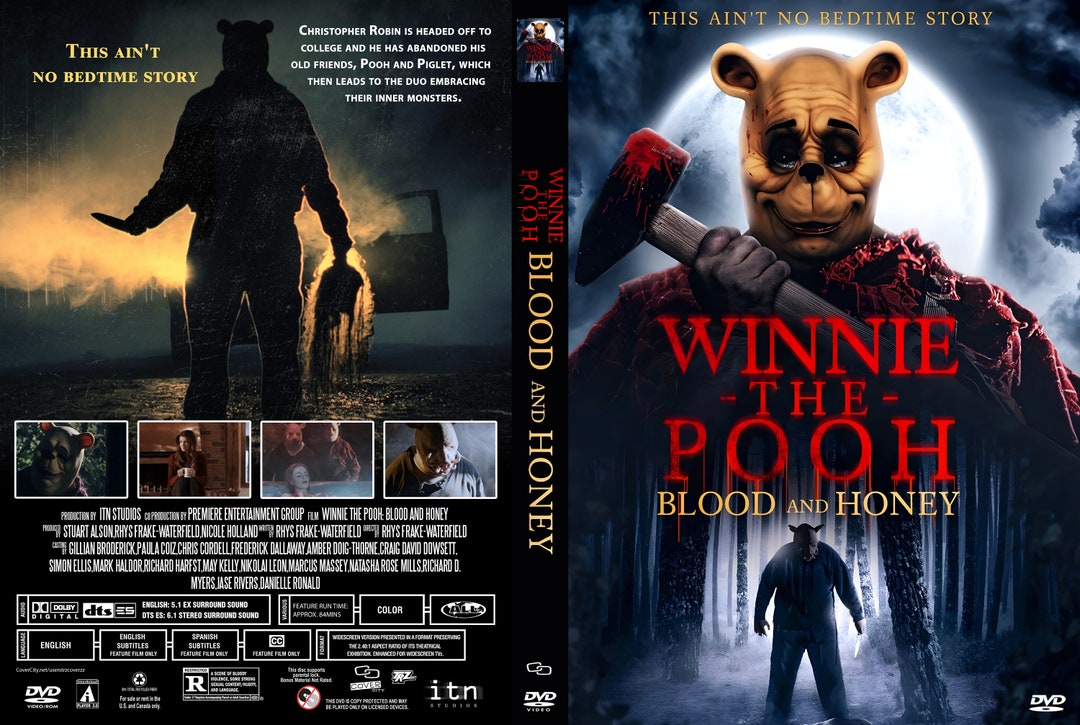 Winniethepooh Blood and Honey 2023 DVD Cover Printable Cover Only Etsy