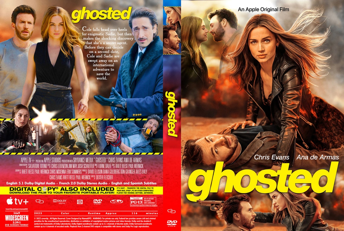 Ghosted 2023 DVD Cover Printable Cover Only Etsy
