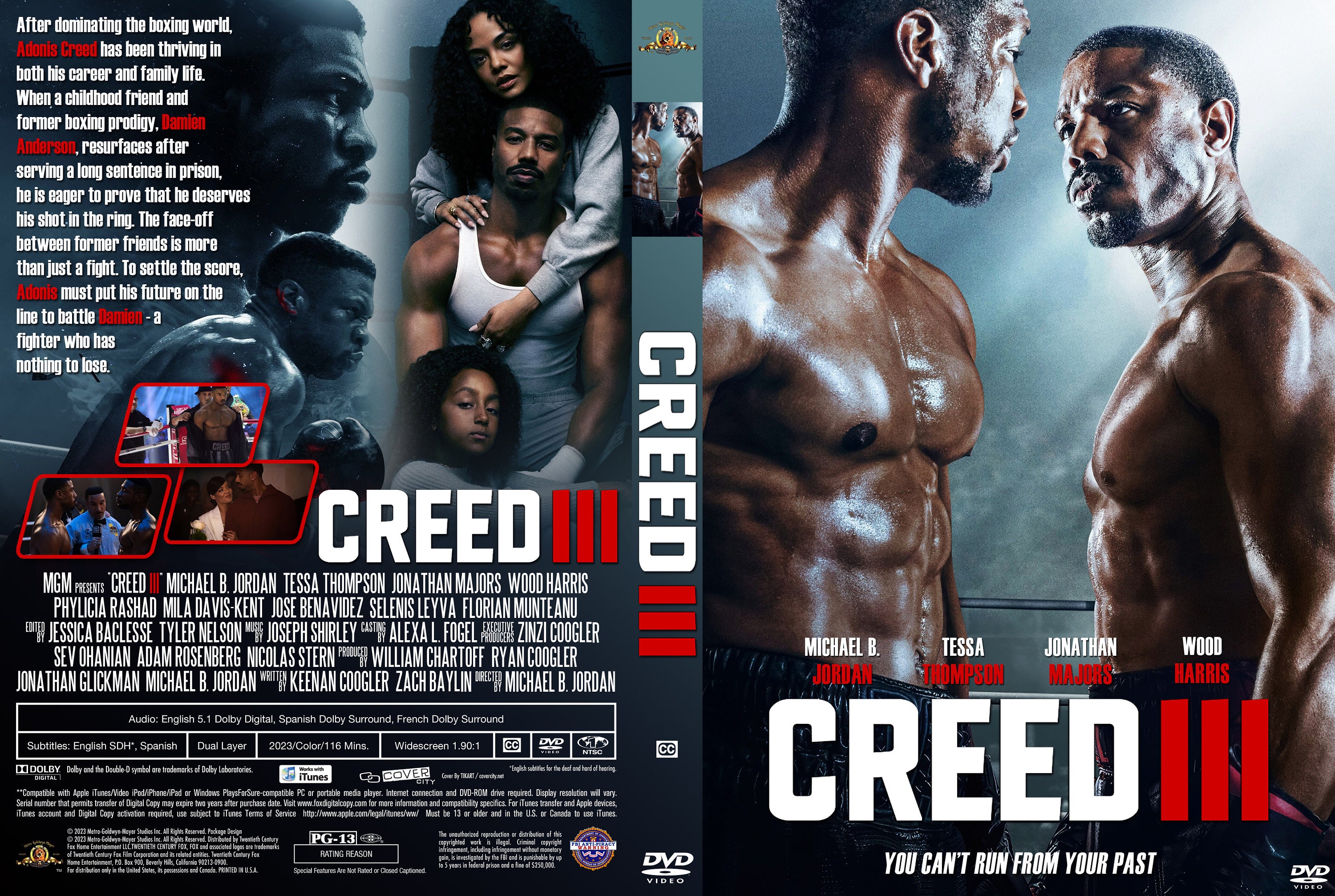 Creed Iii 2023 Dvd Cover Printable Cover Only Etsy