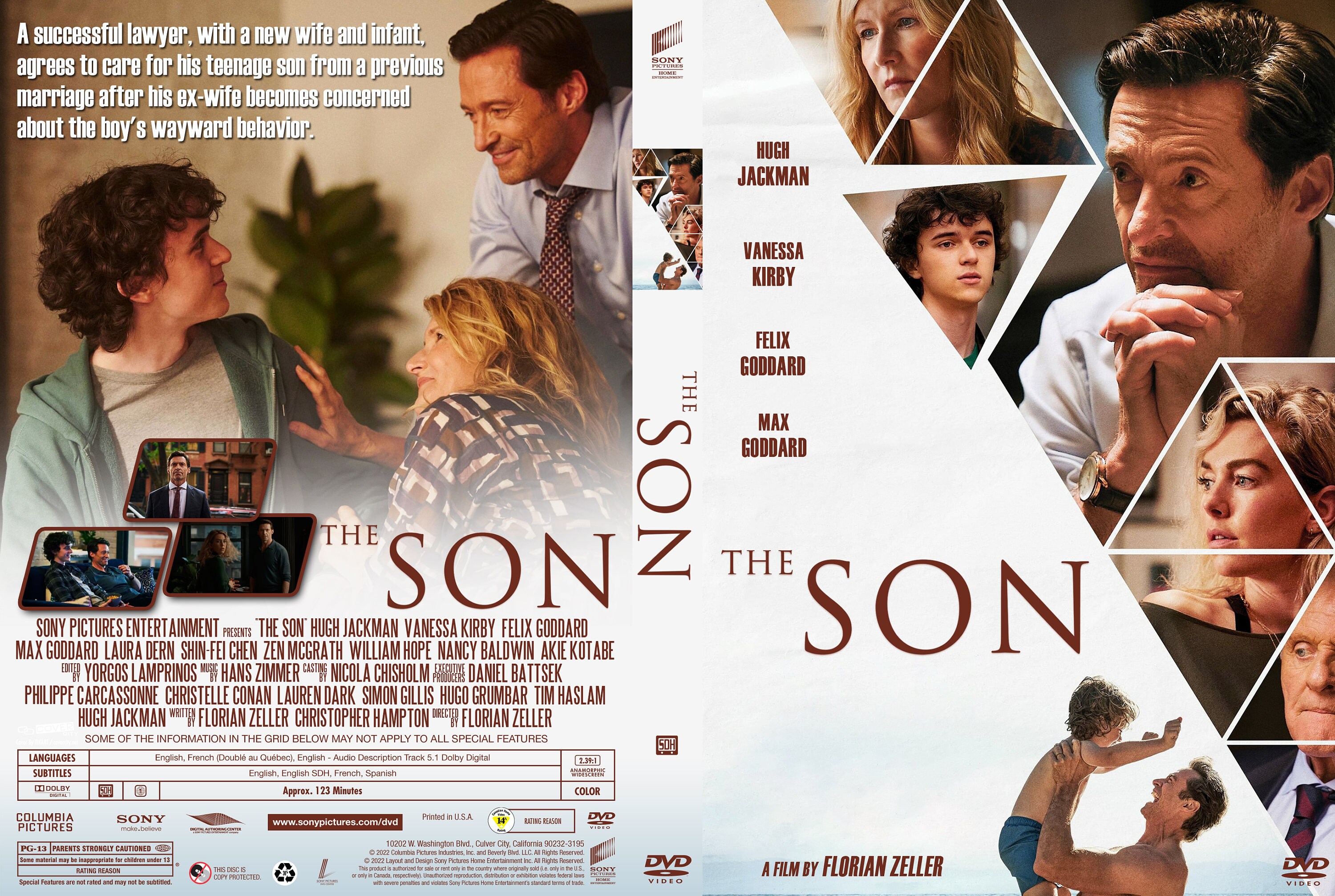 The Son 2023 1 Bluray and 1 DVD Cover Printable Covers Etsy Ireland