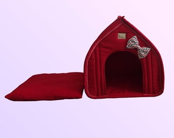 Akat Cosy Indoor Dog Kennel (Red)