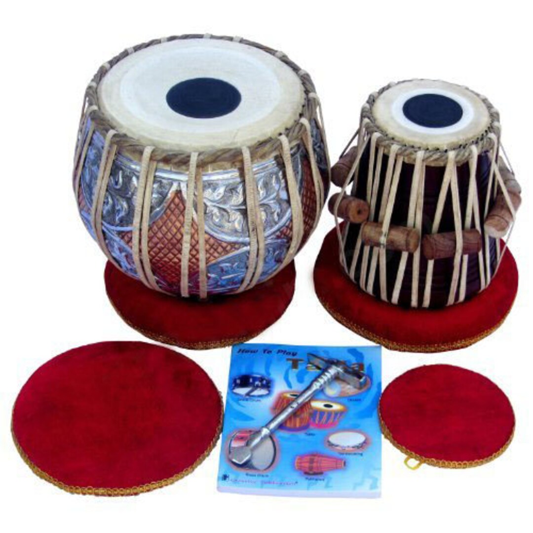 SAI TRADERS Tabla Drum Set Concert Quality 2.5kg Copper Etsy