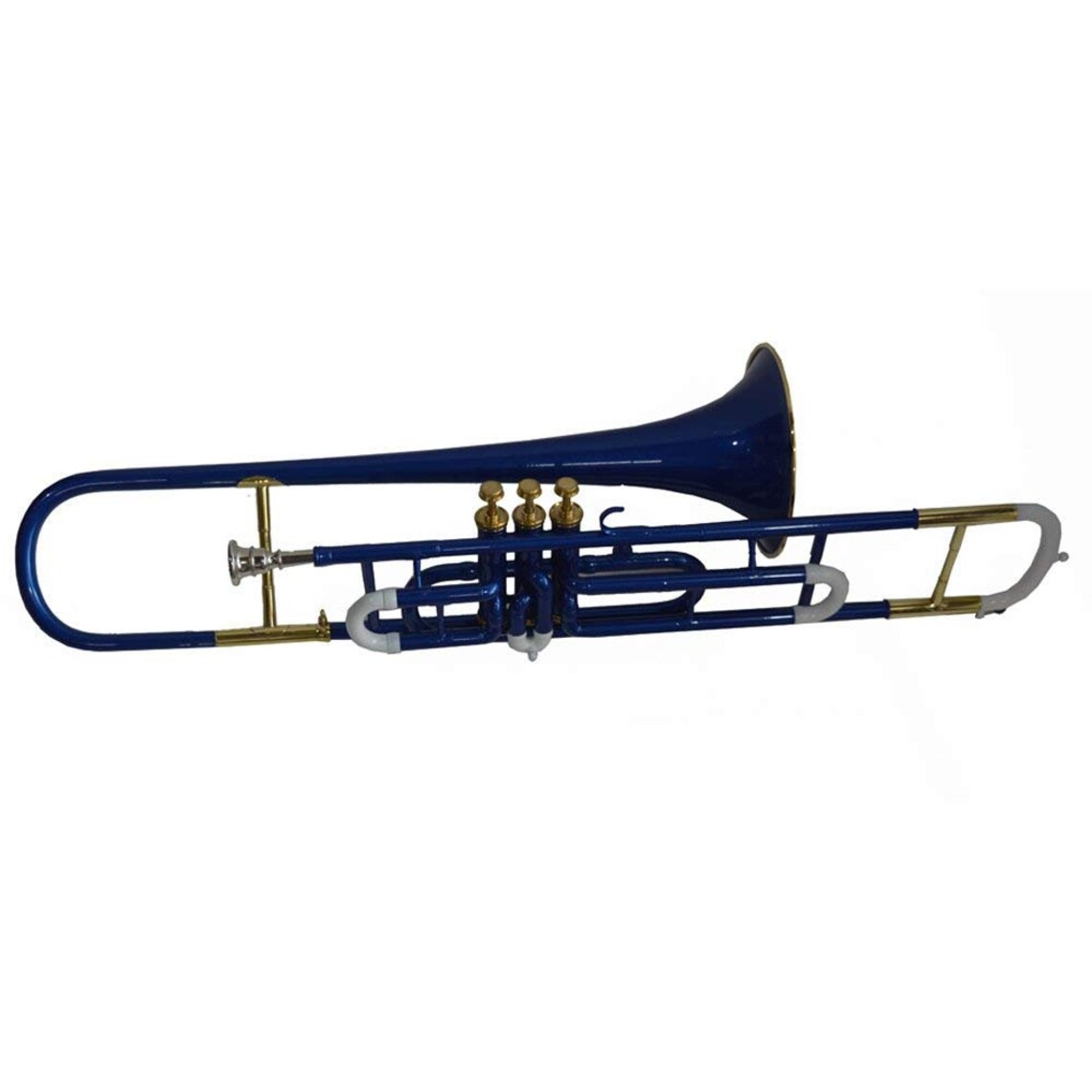 Trombone Blue brass Plated Bb Etsy