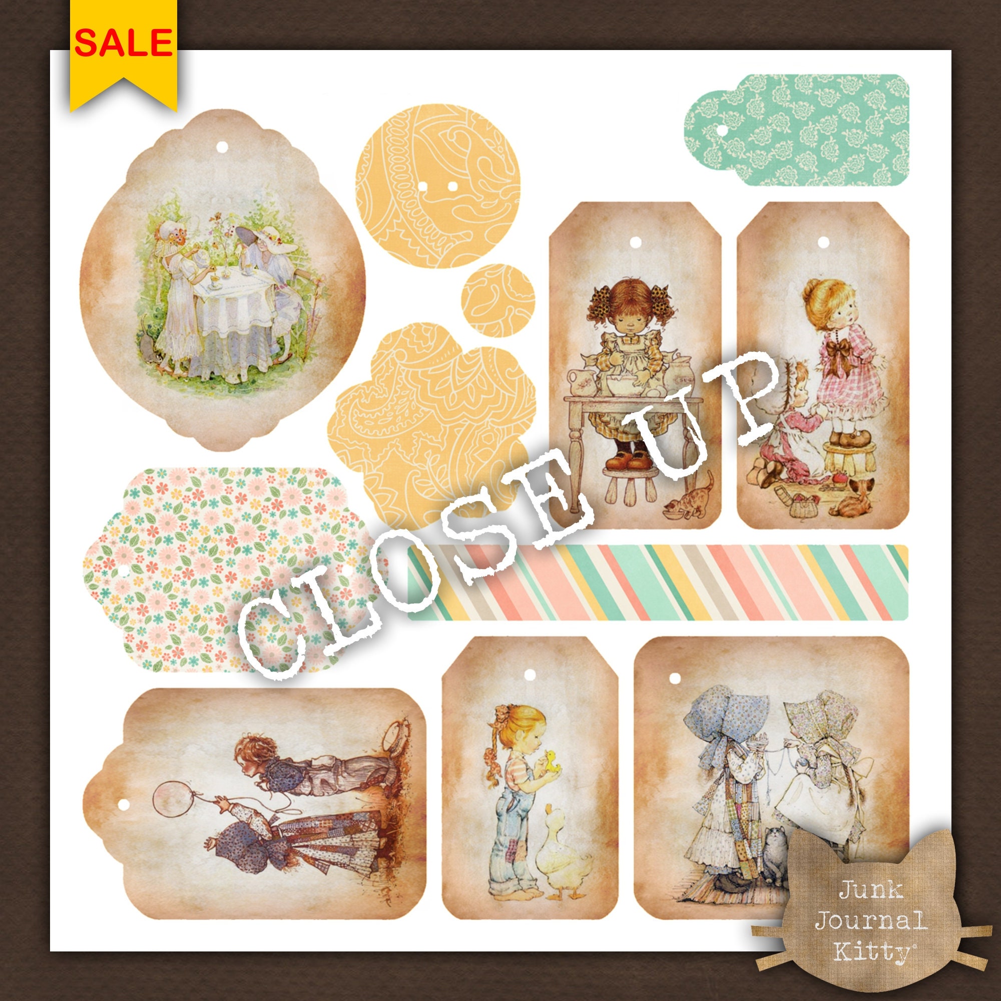 Junk Journal Ephemera Pack Printable Junk Journal Kit Fussy - Etsy