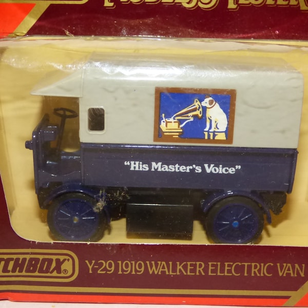 Matchbox Models of Yesteryear 1919 Camionnette Walker Electric Van "His Master's Voice" Limted Edition