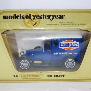 Matchbox Models of Yesteryear 1927 Talbot Van Ever Ready Batteries