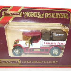 Matchbox Models of Yesteryear 1918 Crossley Beer Lorry (Gonzalez Byass)
