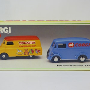Corgi Toy Master Bedford CA & Morris J Van Set