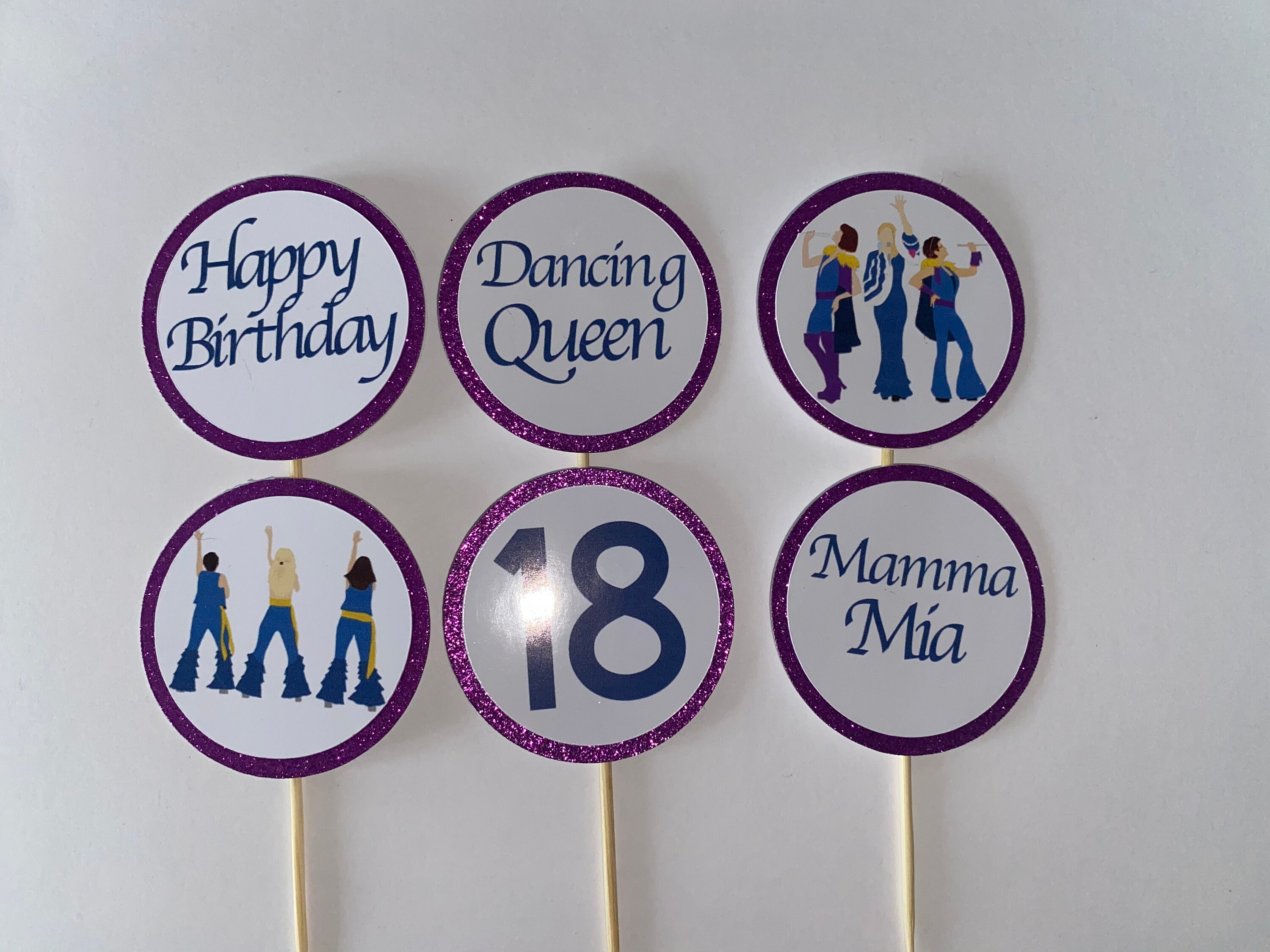 Mamma Mia Cupcake And Cake Toppers Etsy