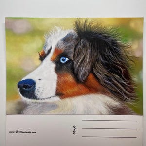Postkarte mit Hundemotiv