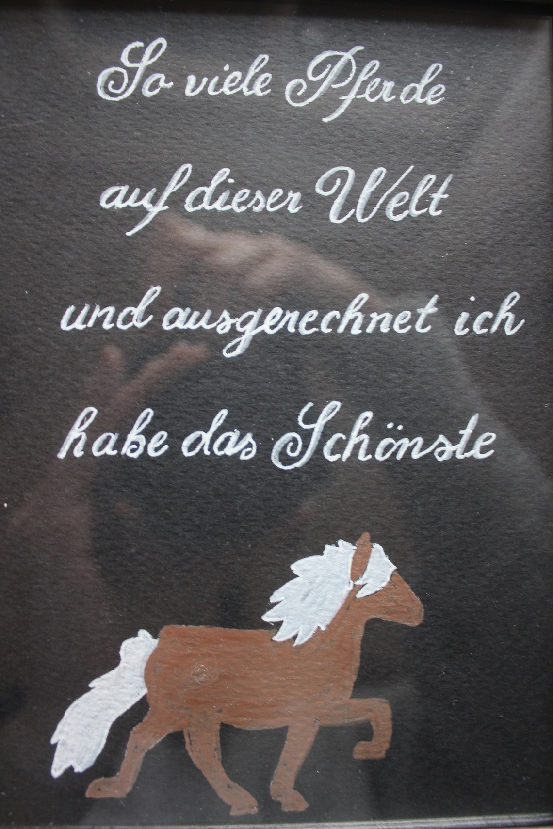 Handlettering So viele Pferde und ich habe das Schönste Etsy.de