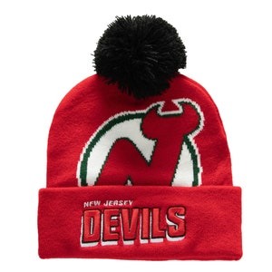 New Jersey Devils Patch Hat - Leatherette - Richardson 112 Cap - Hockey Gift for Him