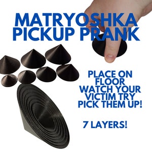 Nested Pickup Prank Cones: Matryoshka Inspired Gag Gift