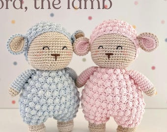 Amigurumi Crochet Pattern - Cora the Lamb - PDF in ENGLISH - Easy Stuffed Toy Tutorial