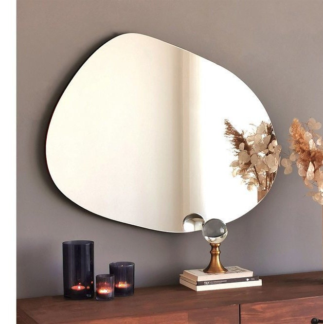 Asymmetrical Mirror Irregular Mirror Design Mirror | Etsy