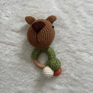 Carlos the Capybara Crochet Rattle Pattern