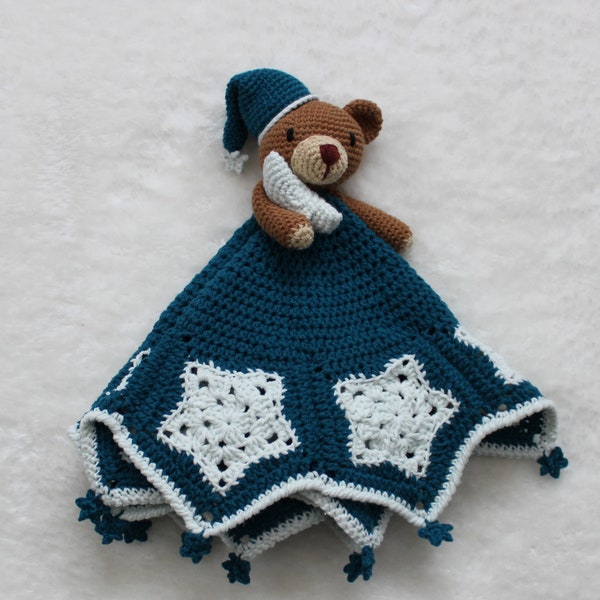 Twinkle the Bear Baby Comforter Crochet Pattern