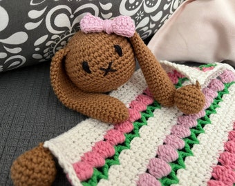 Betty Bunny Crochet Comforter Pattern