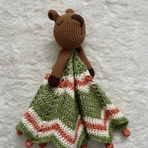 Carlos the Capybara Crochet Comforter and Rattle Bundle image 7