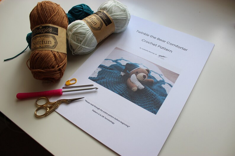 Twinkle the Bear Baby Comforter Crochet Pattern Etsy