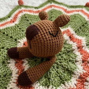 Carlos the Capybara Crochet Comforter and Rattle Bundle image 5