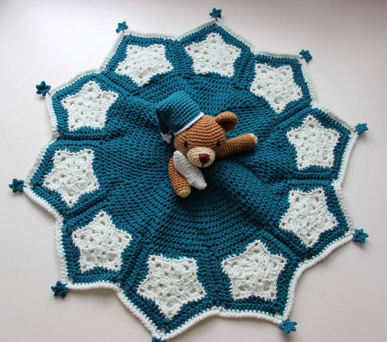 Twinkle the Bear Baby Comforter Crochet Pattern Etsy