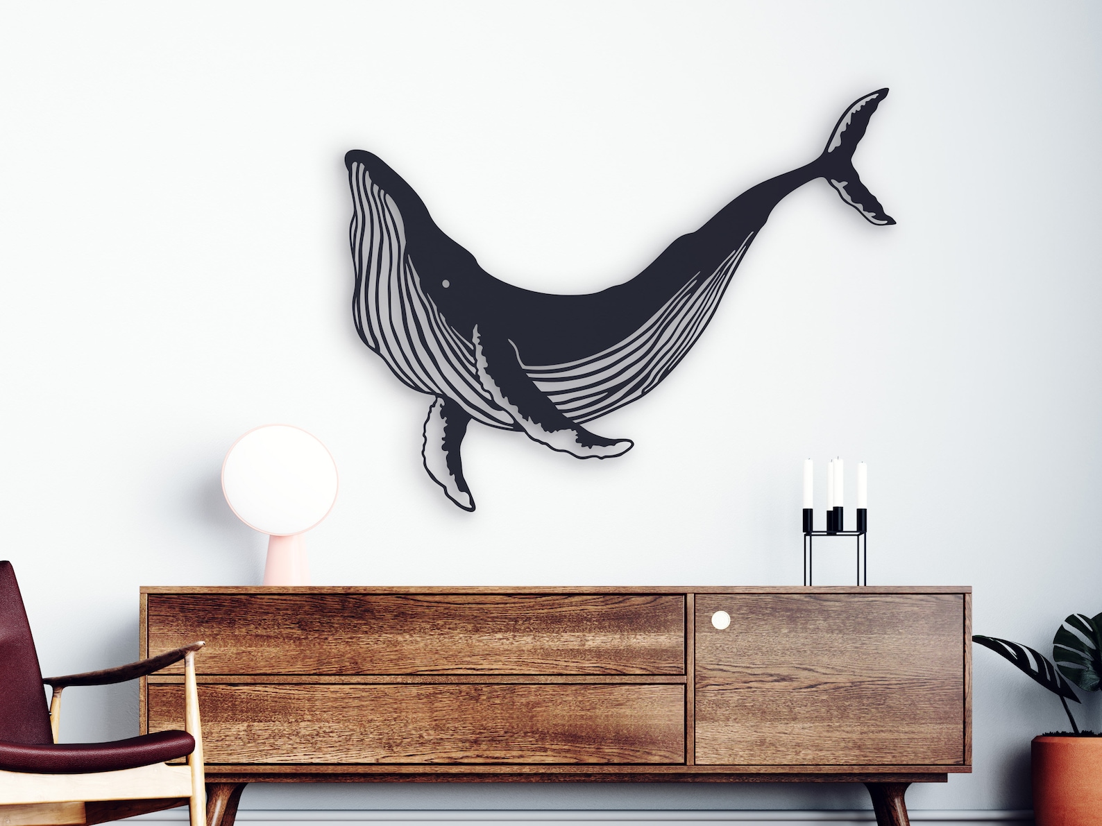 Whale metal wall art Ocean metal wall decor Home decor Wall Etsy