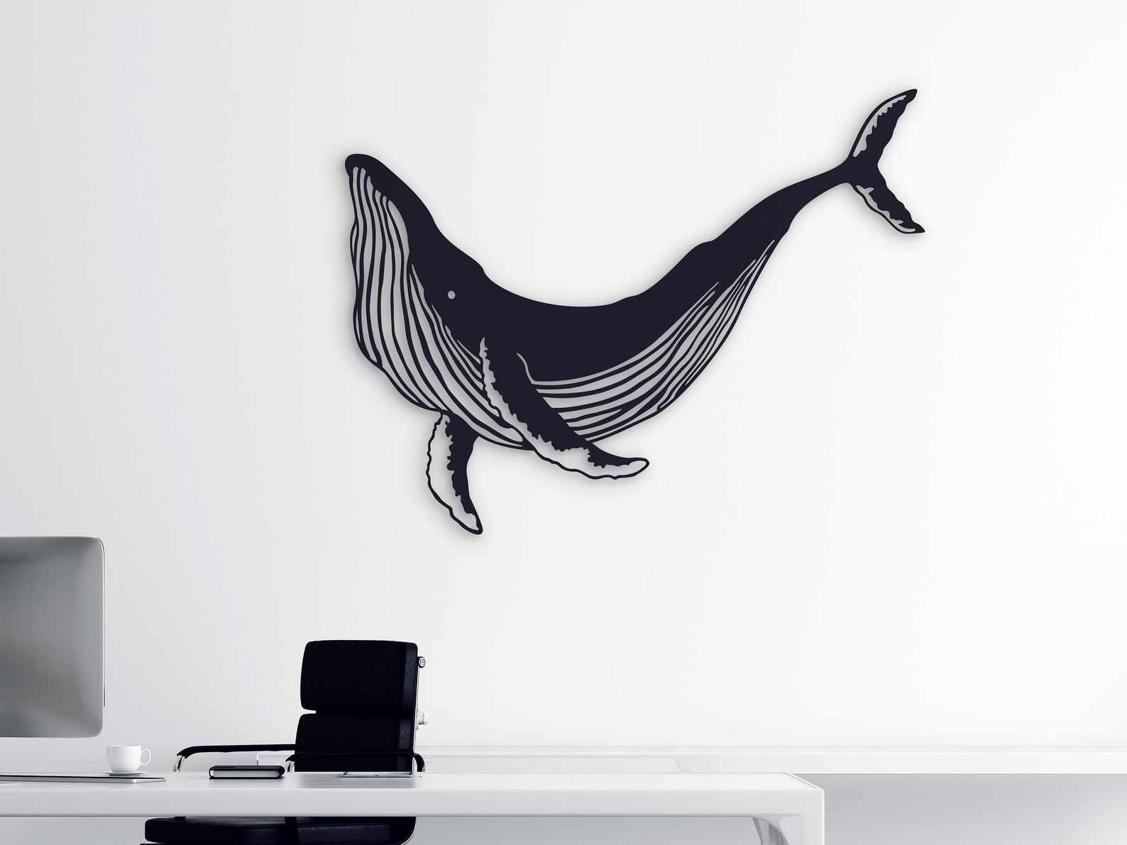 Whale metal wall art Ocean metal wall decor Home decor Wall Etsy