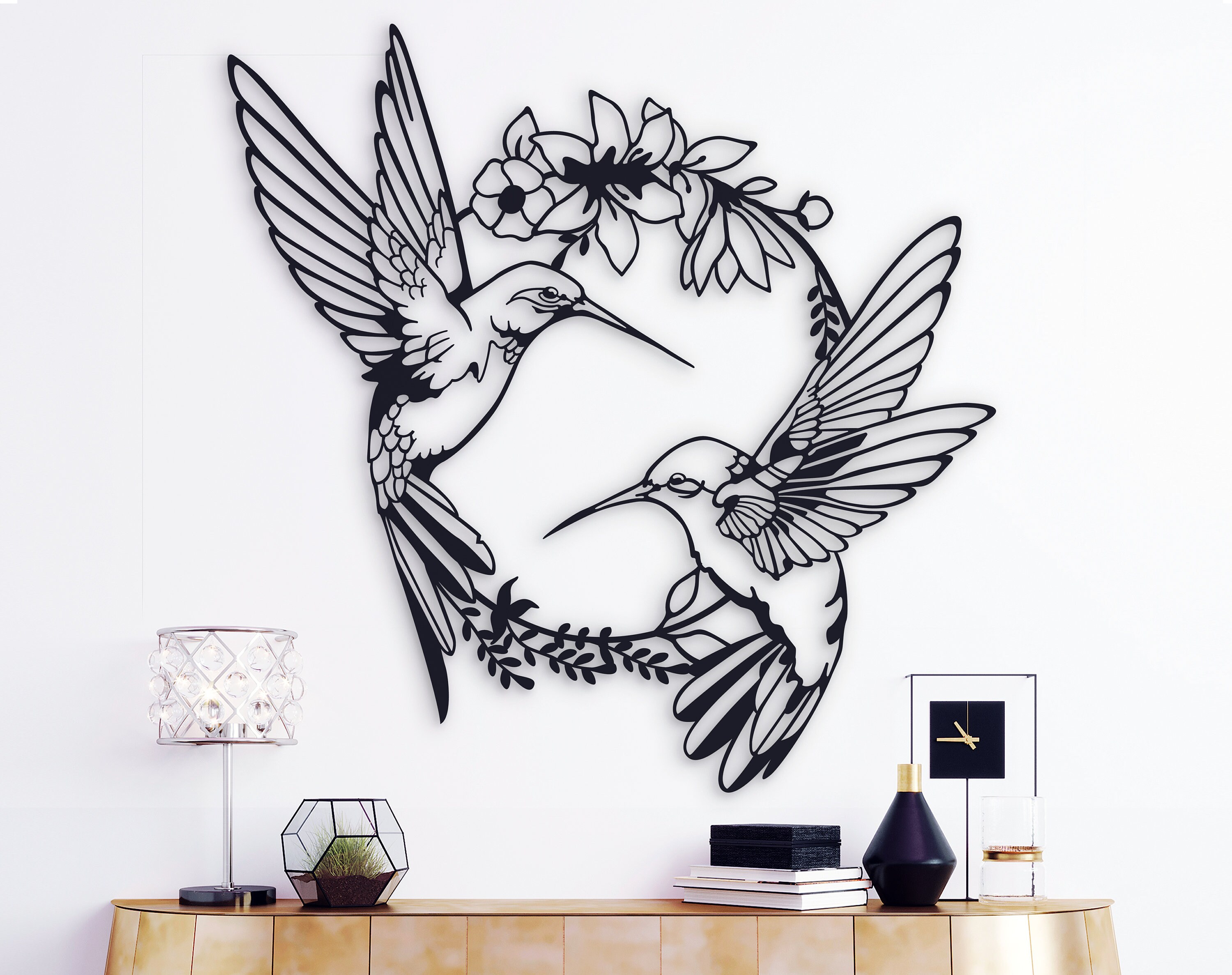 Hummingbirds metal wall art Hummingbird metal wall decor Etsy