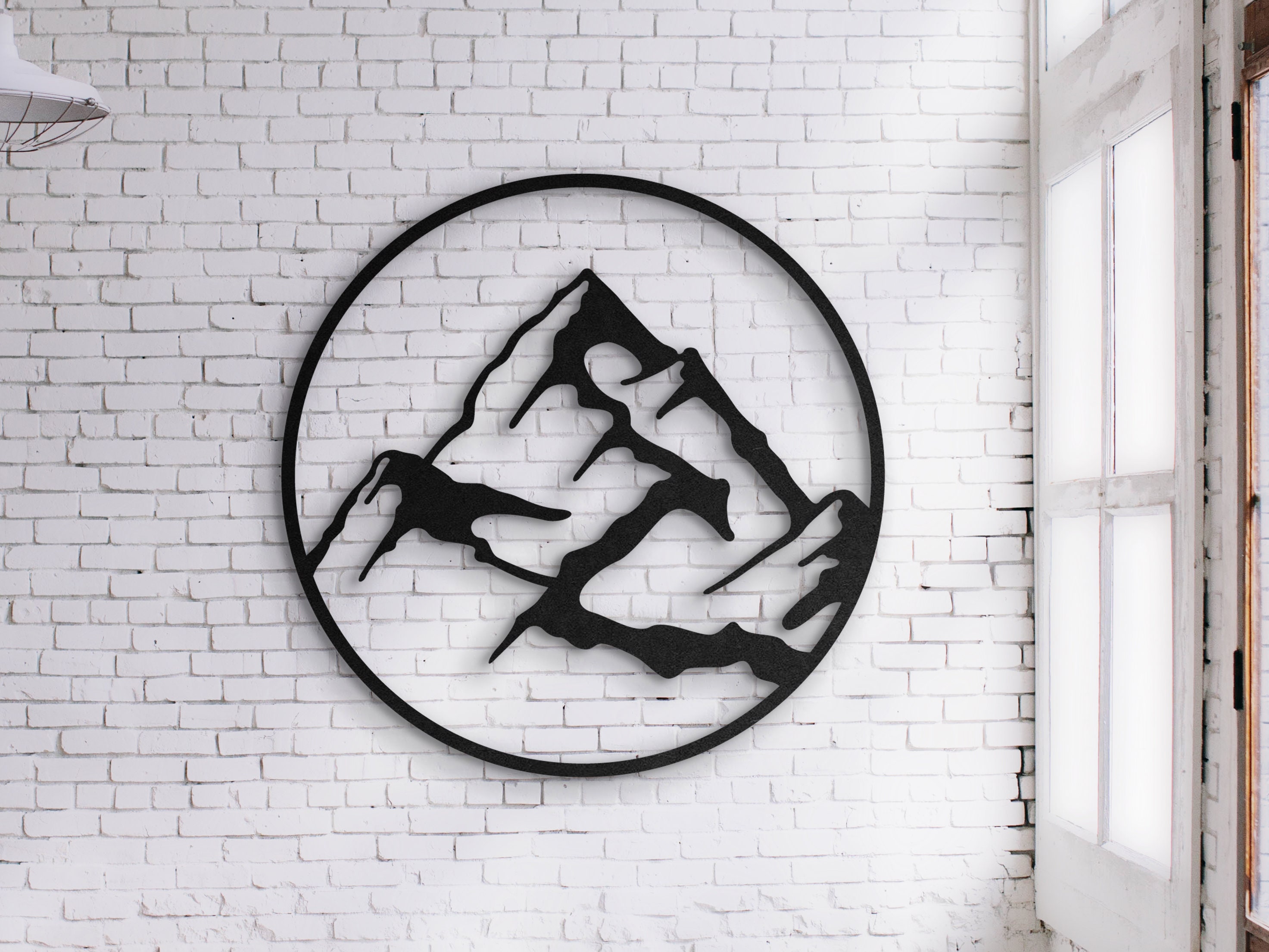 Mountain metal wall art Outdoors wall decor Adventure metal Etsy