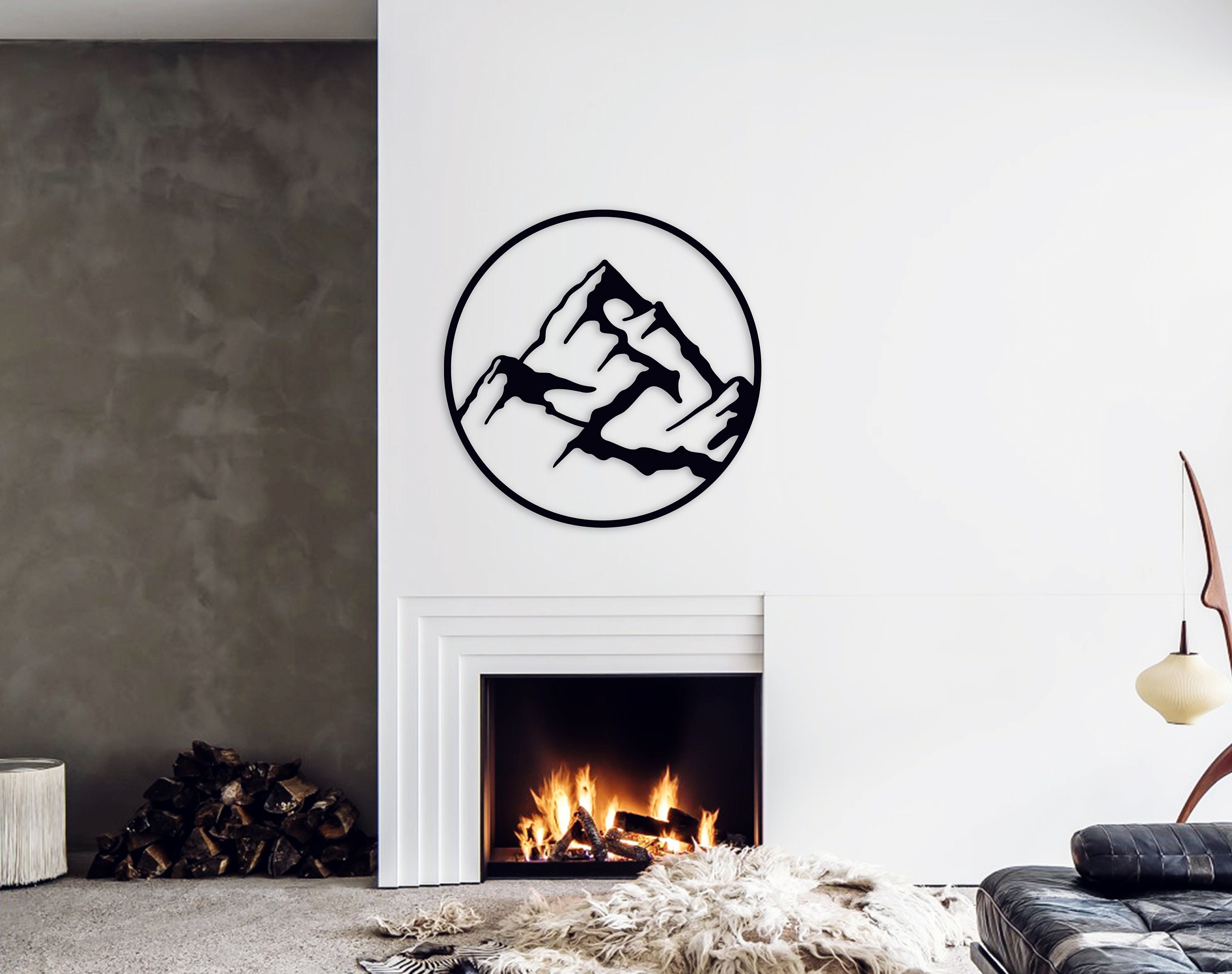 Mountain Metal Wall Art, Outdoors Wall Decor, Adventure Metal Wall ...