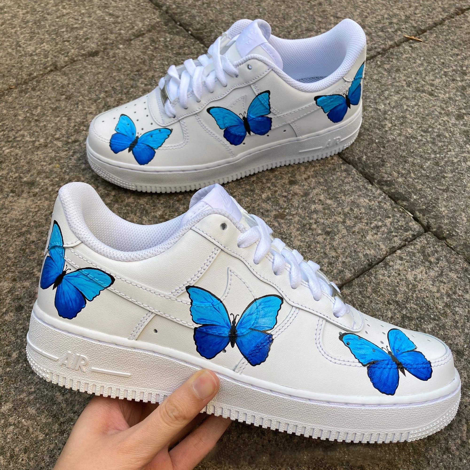 blue butterfly air force 1