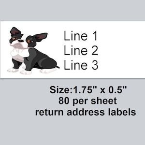 80 Personalized Return Address Labels Cute Baby Cartoon - Etsy
