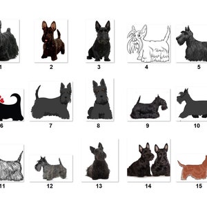 80 Small Personalized Return Address Labels Scottish Terrier (re 158)