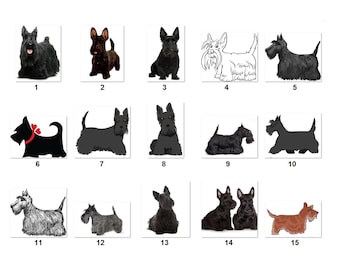 80 Small Personalized Return Address Labels Scottish Terrier (re 158)