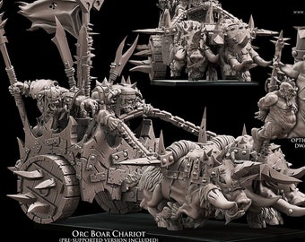 Orc Boar Chariot van Avatars of War MINIATUUR